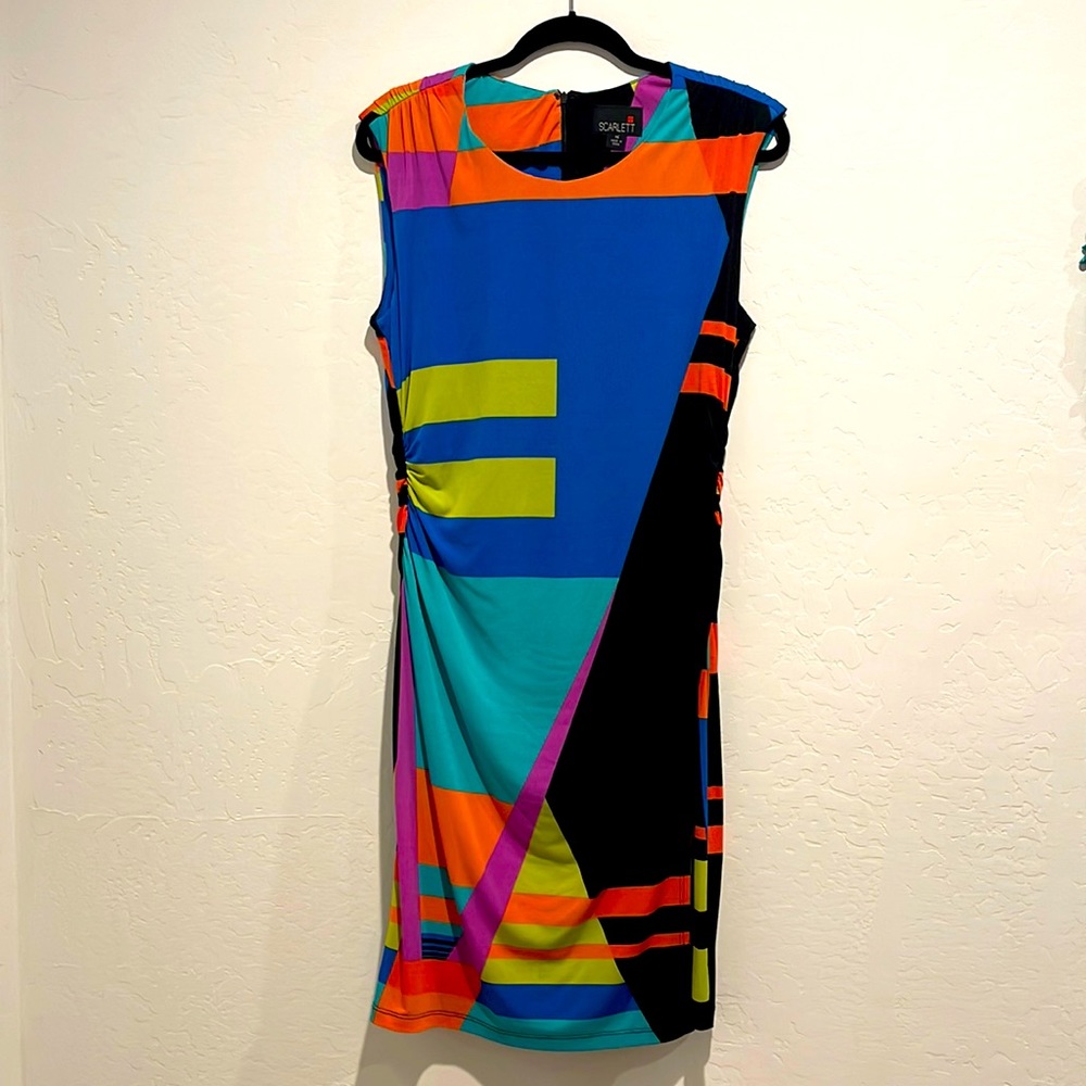 Colorful color block dress by Scarlett